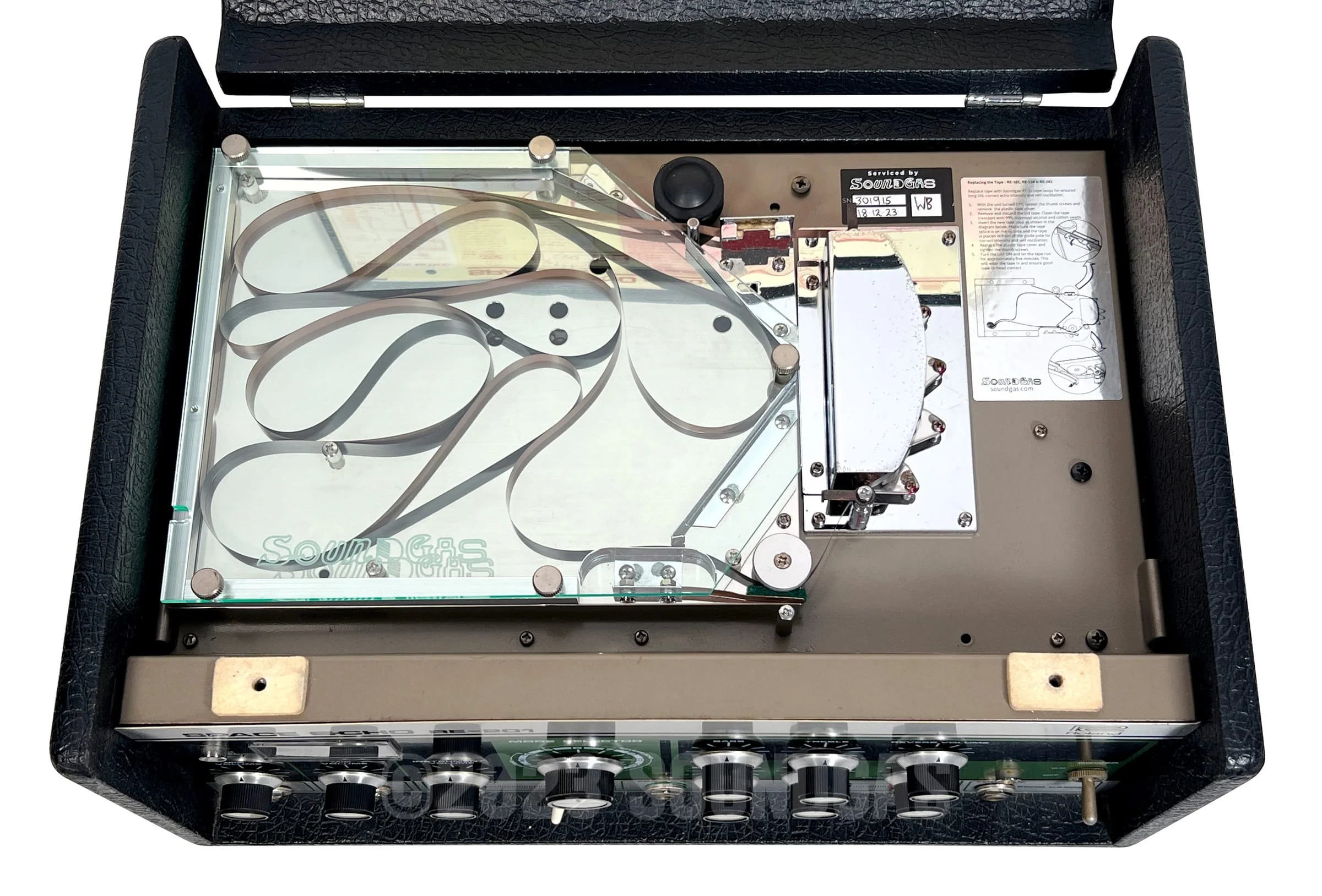 Roland RE-201 Space Echo, Early Preamp Mod, Zero Head Gain - Image 9