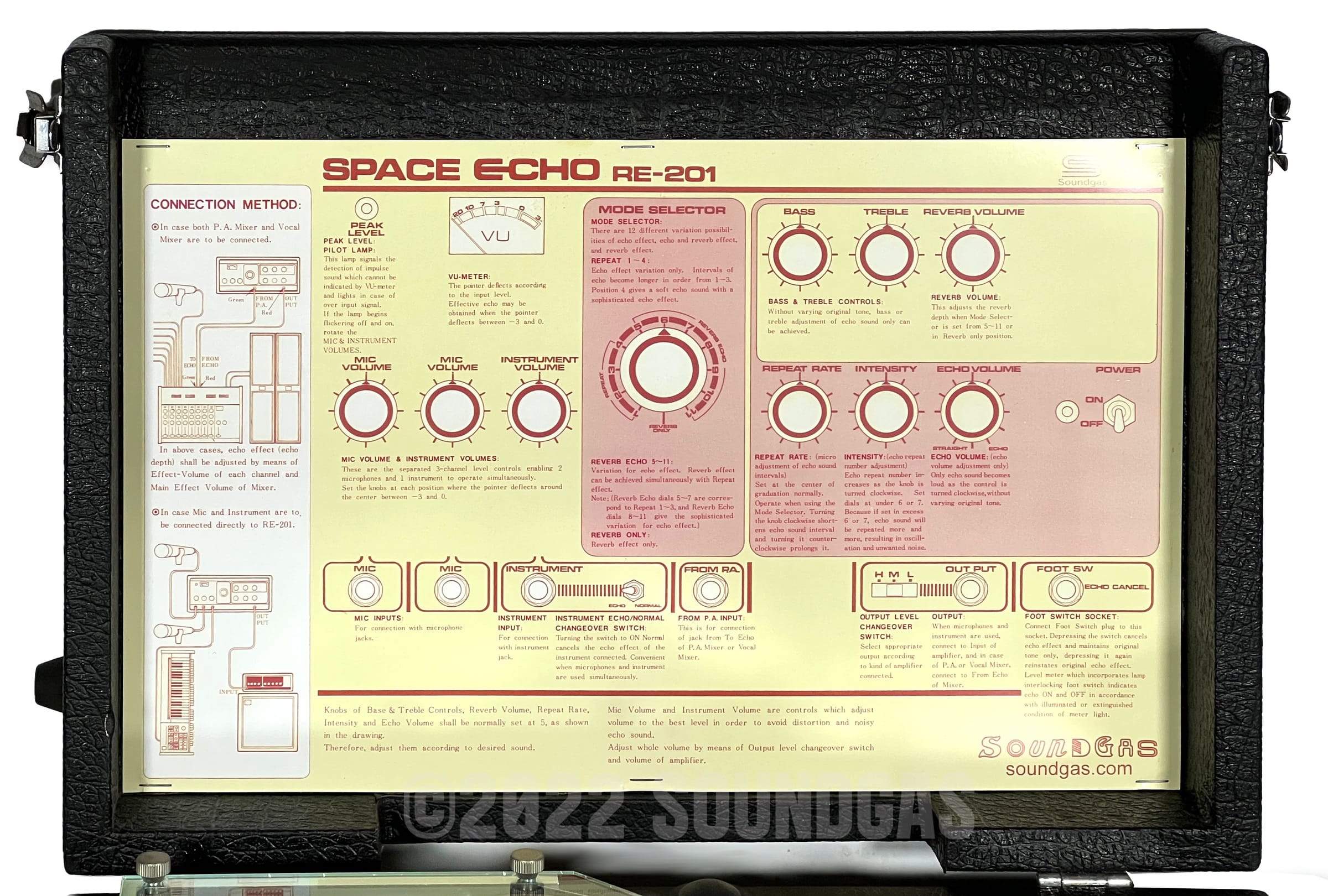 Roland RE-201 Space Echo - Zero Head Gain - Image 8