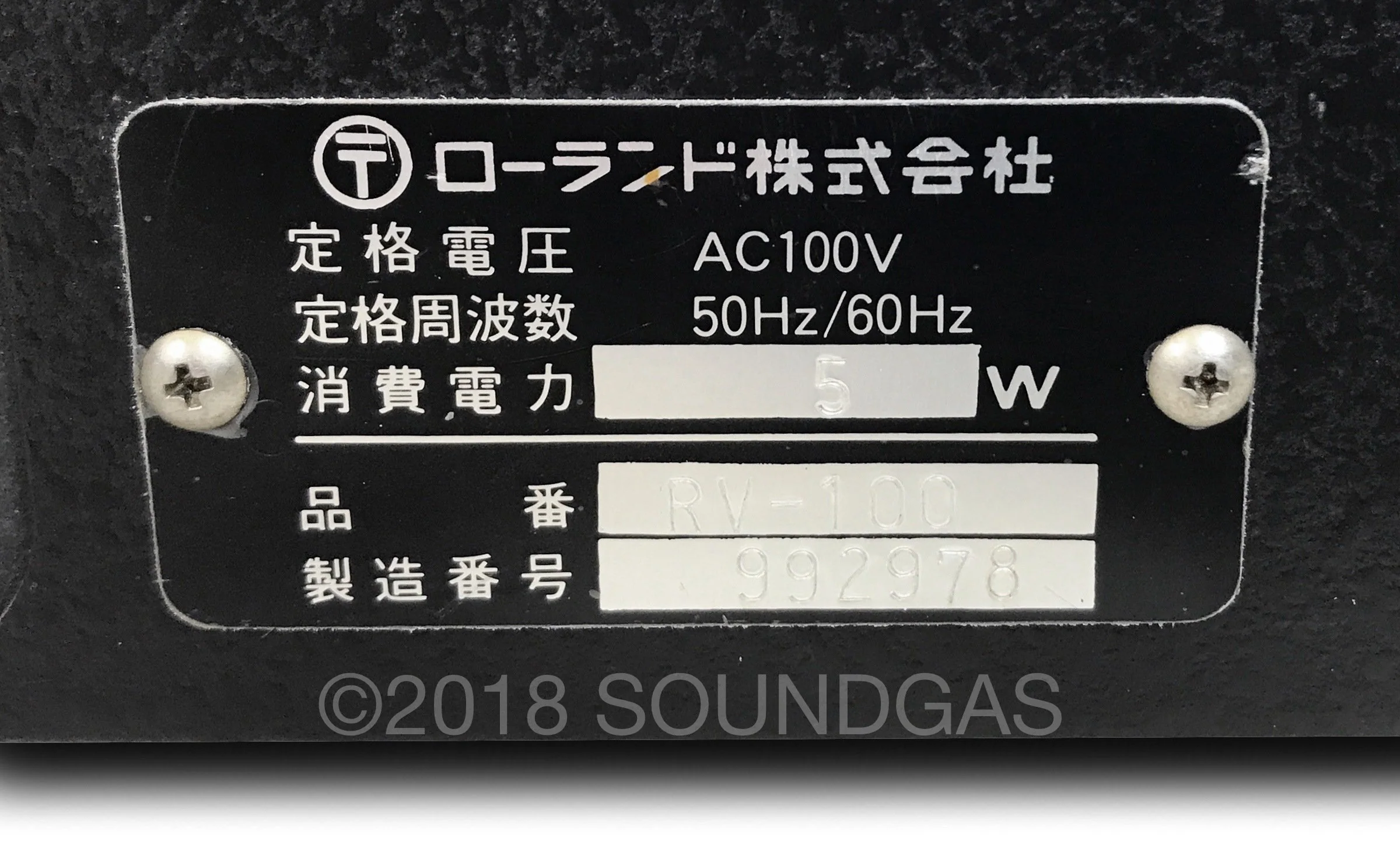 Roland RV-100 Reverb ADD - Image 5