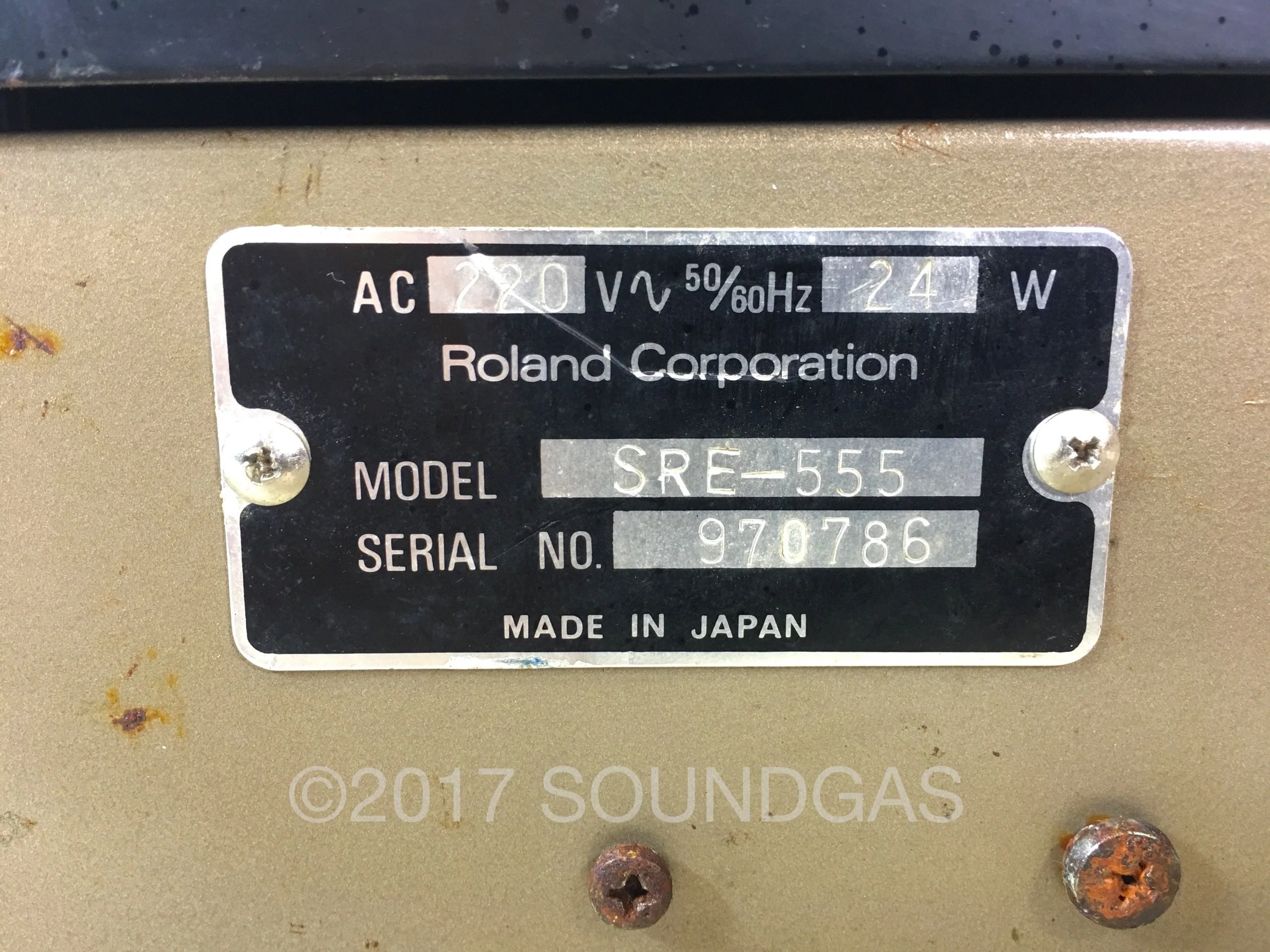 Roland SRE-555 Chorus Echo - 240v - Image 3