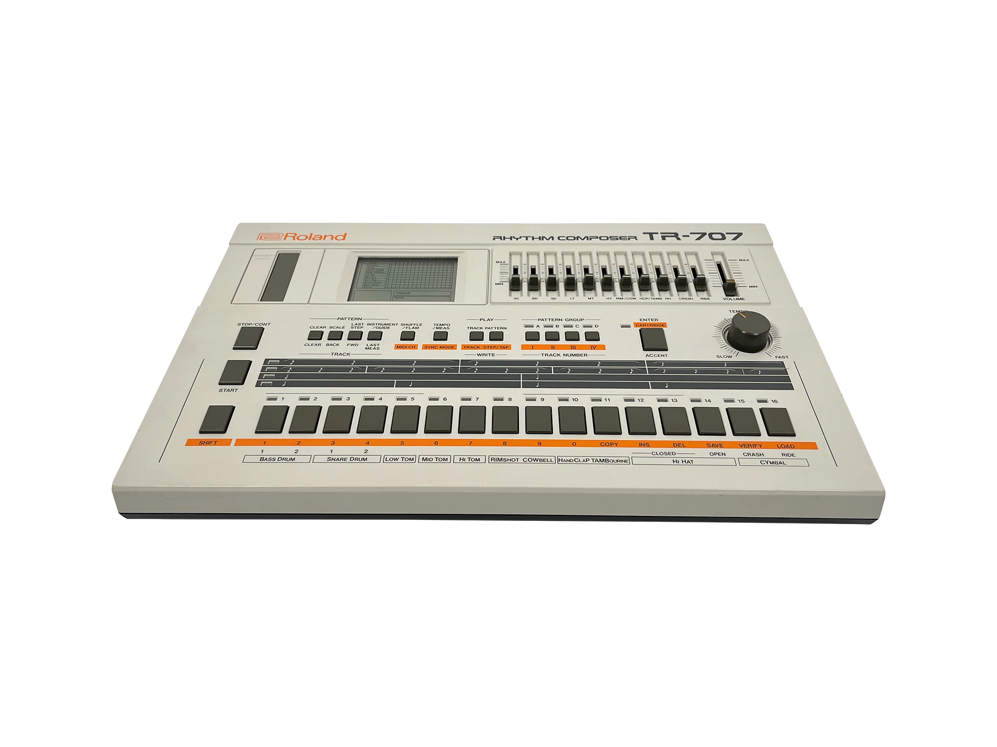 Roland TR-707 Expanded (727 808 909 + 4 Soundgas Banks) - SN 492500 - Image 2