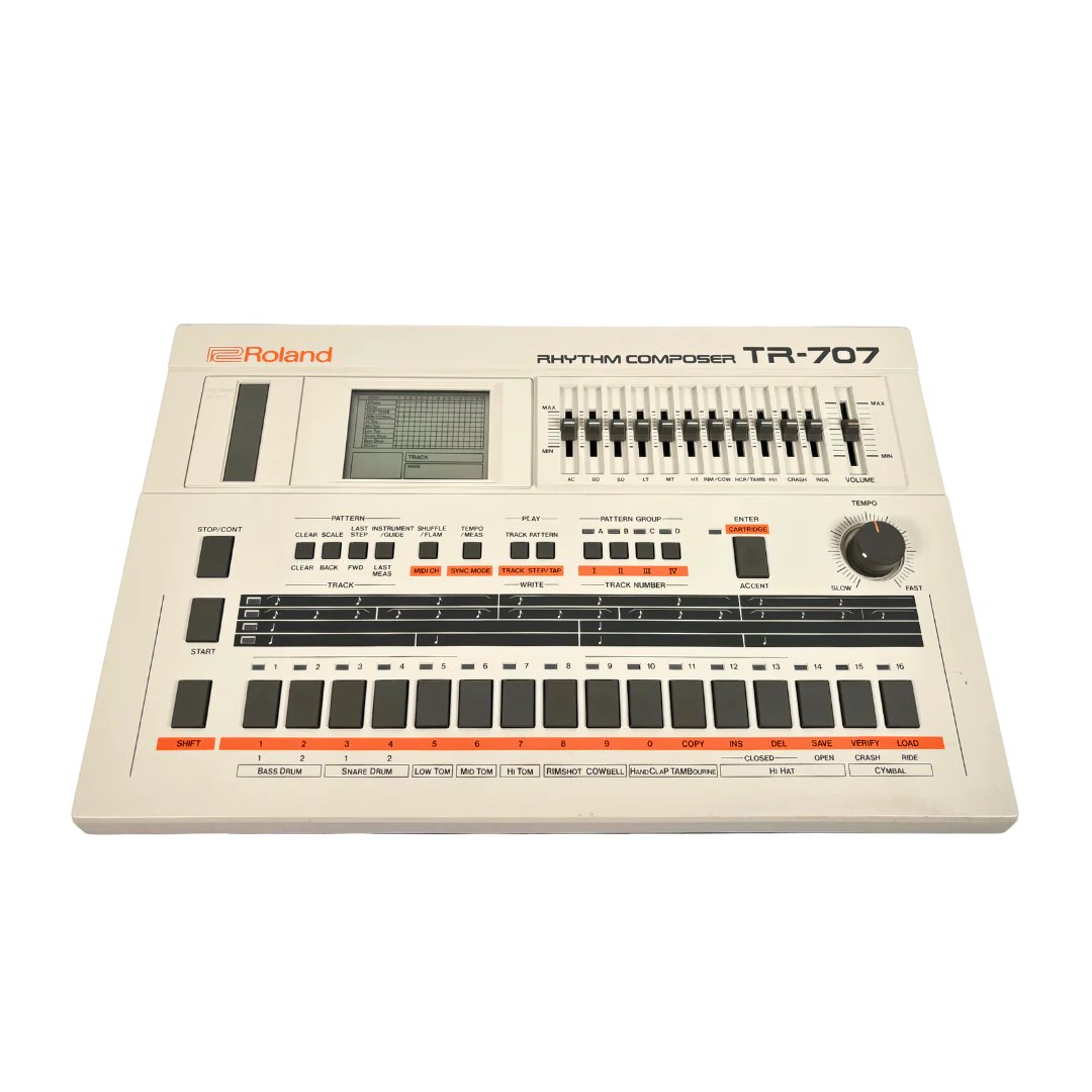 Roland TR-707 Rhythm Composer - Exclusive Soundgas HKA Modified Edition- SN 738009
