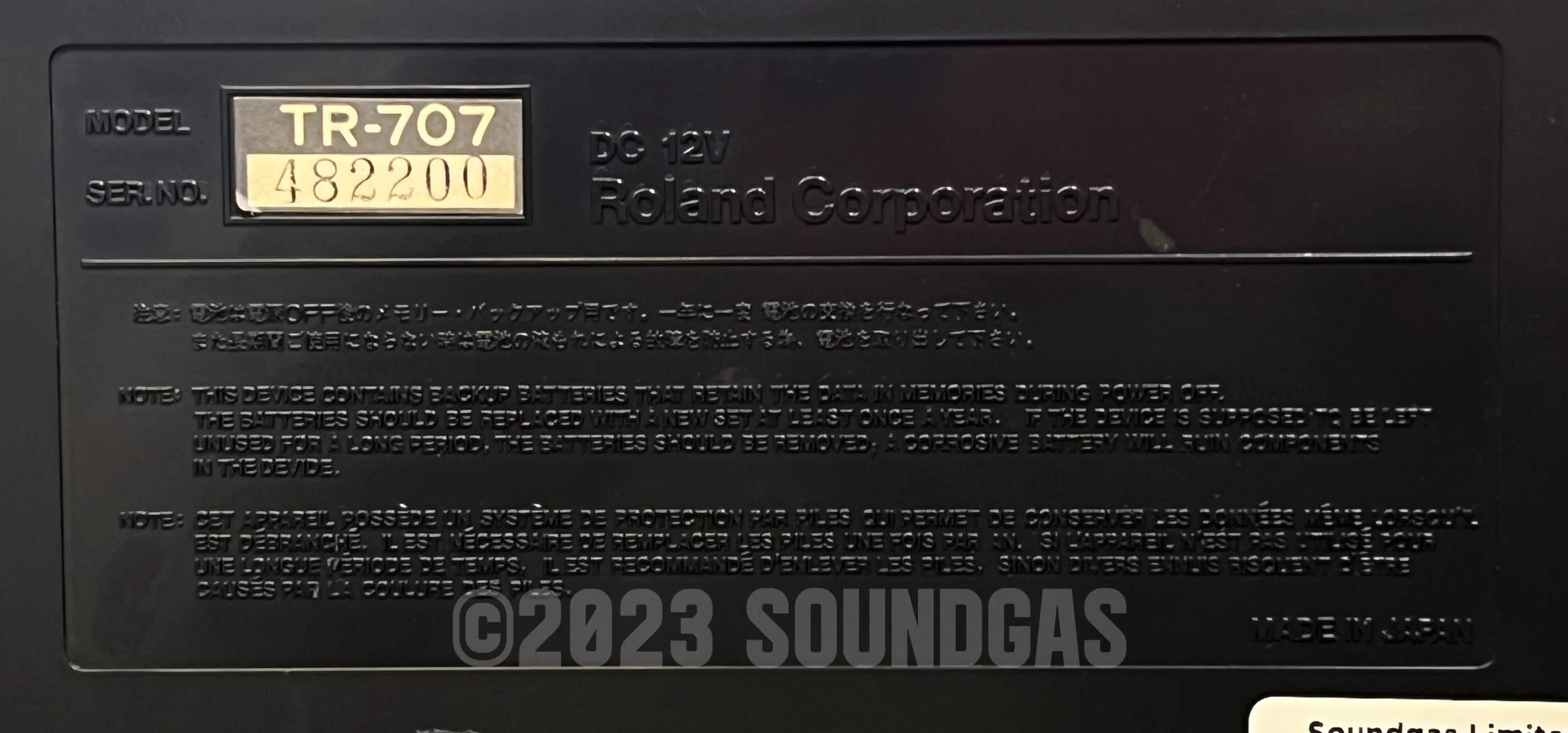 Roland TR-707 Circuitbent, Expanded (727 808 909 + 4 Soundgas Banks) - Image 6
