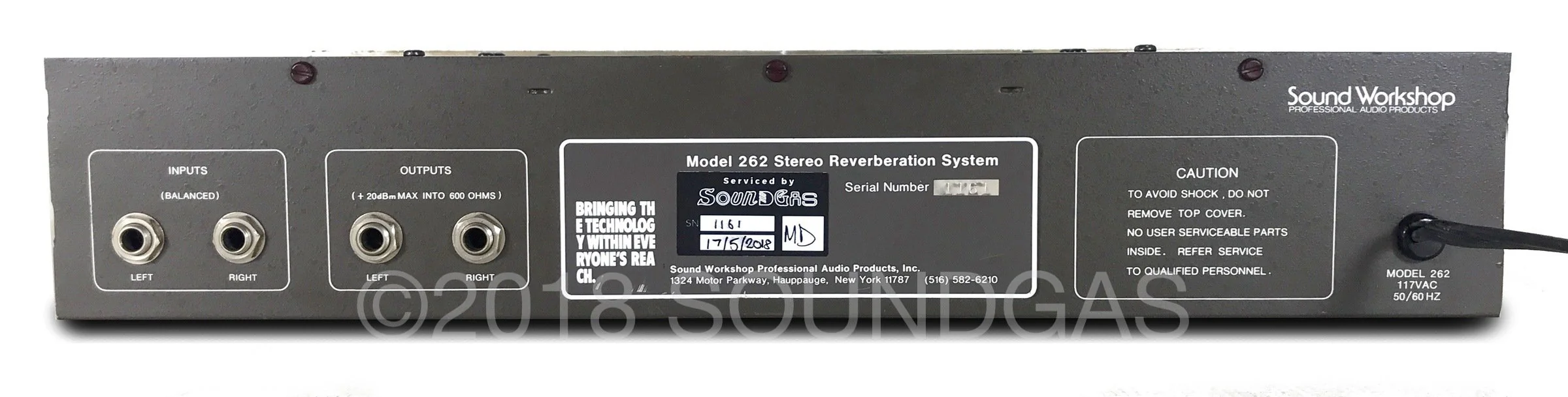 Sound Workshop Model 262 Stereo Reverb - Image 5