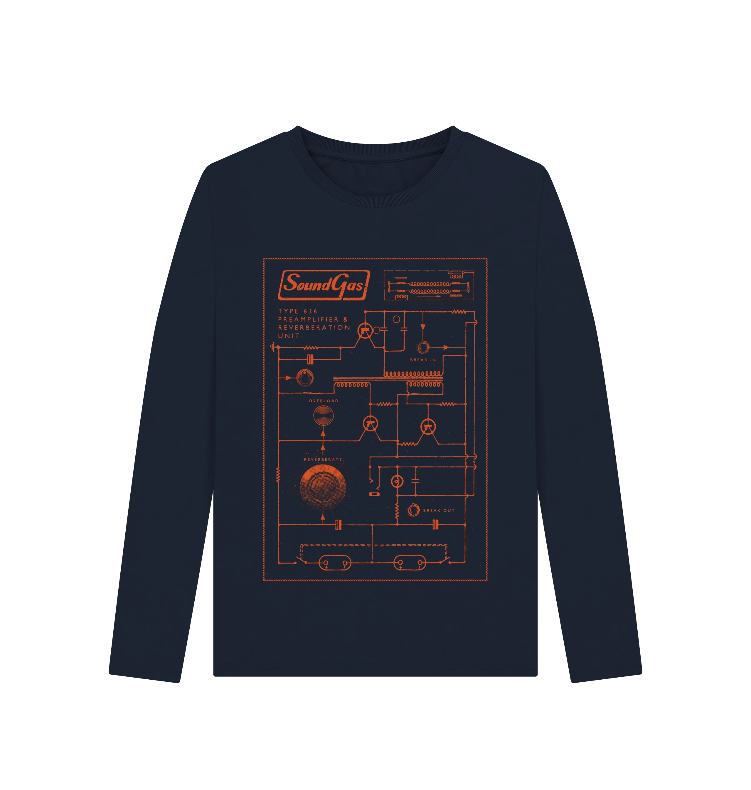 Soundgas Type 636 Circuit Long Sleeve Ladies T-Shirt