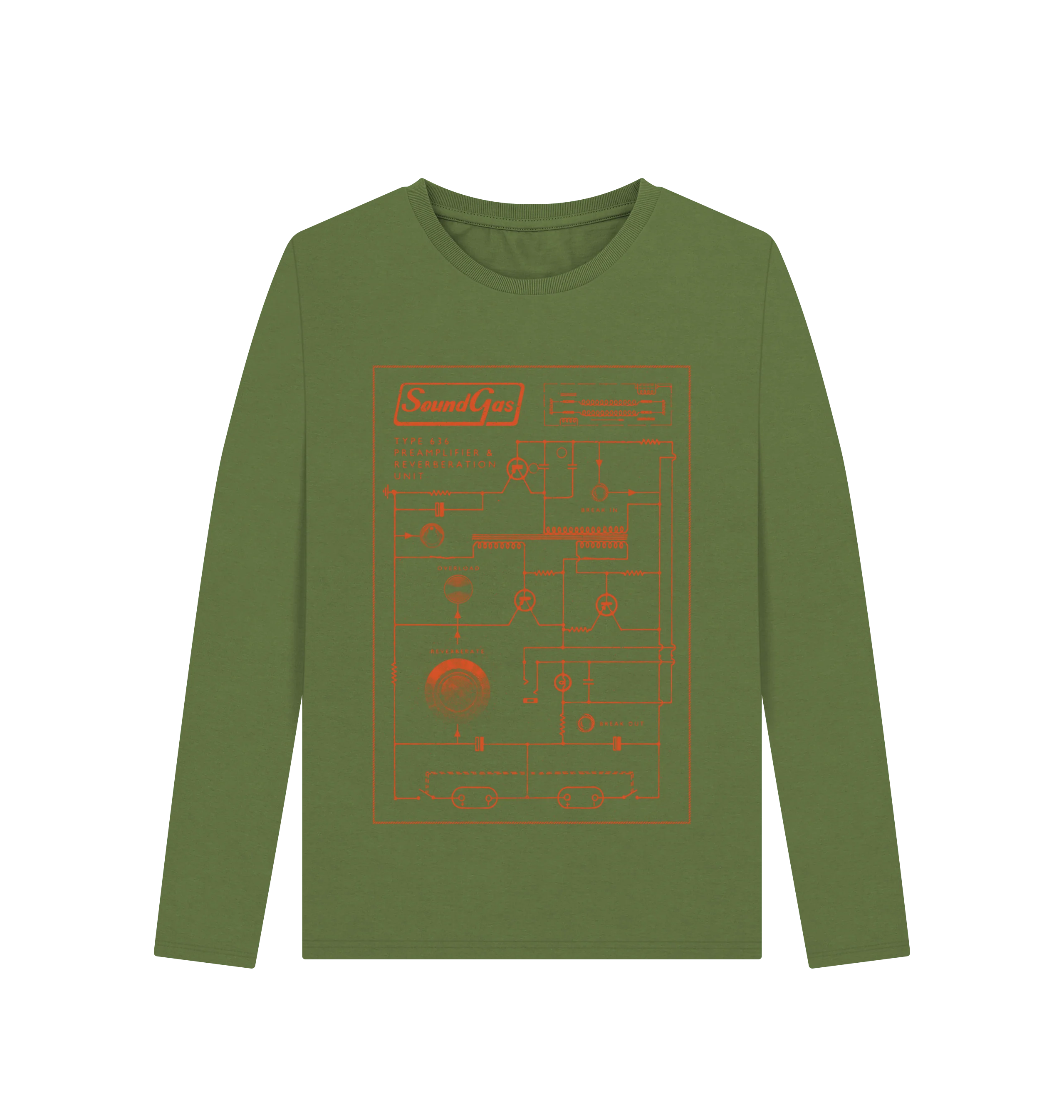 Soundgas Type 636 Circuit Long Sleeve Ladies T-Shirt - Image 2