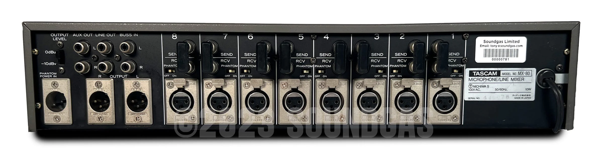 Tascam MX-80 Mic / Line Mixer - Image 5