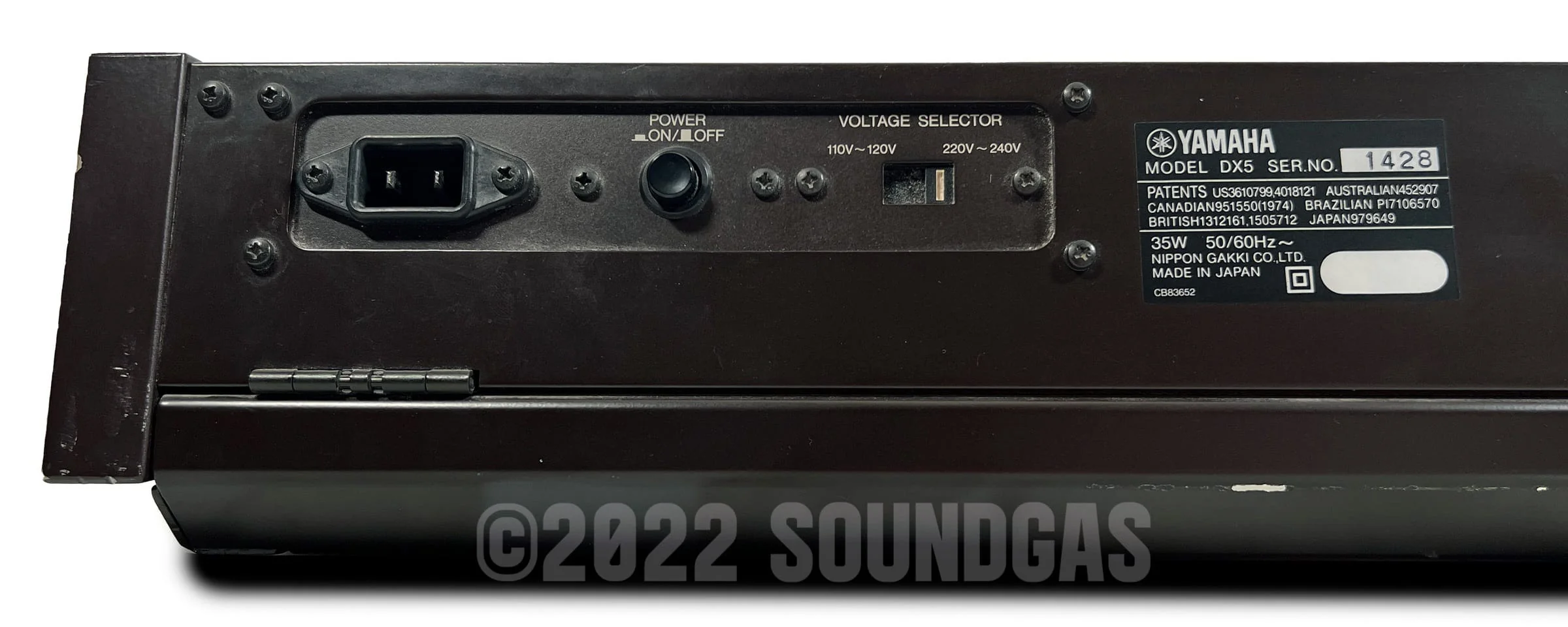 Yamaha DX5, BC1, ROMs, Cased / DX-5 - Image 12
