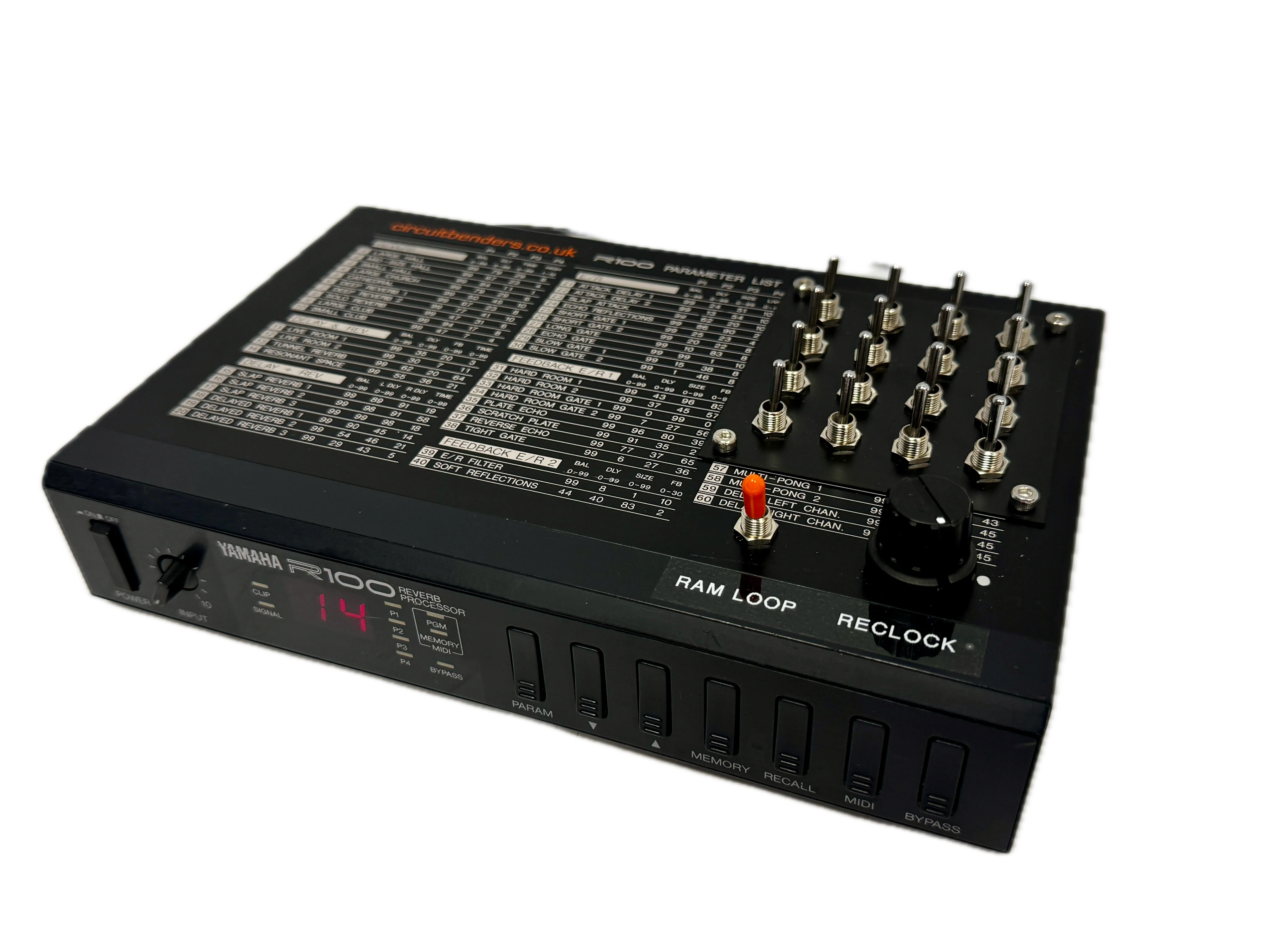 Yamaha R100 Reverb Processor Circuitbent - SN 0L05310